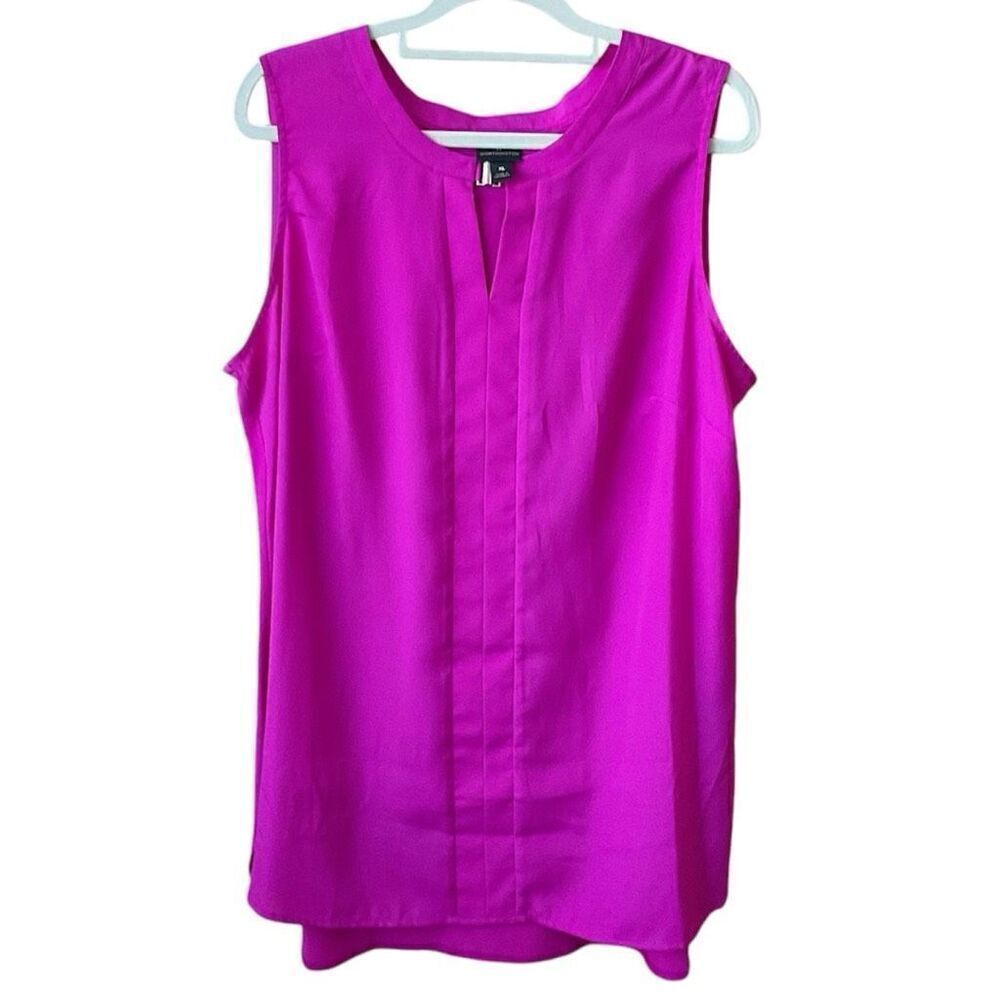 Worthington Long Sleeveless Top, Tunic Blouse XL